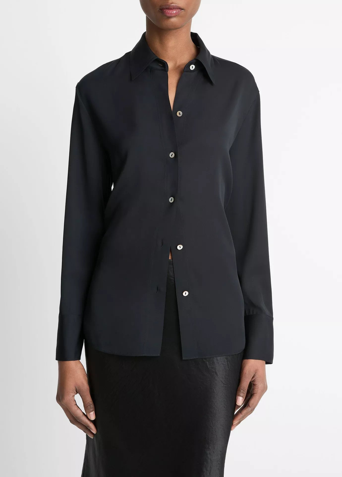 Vince Black Silk Shirt