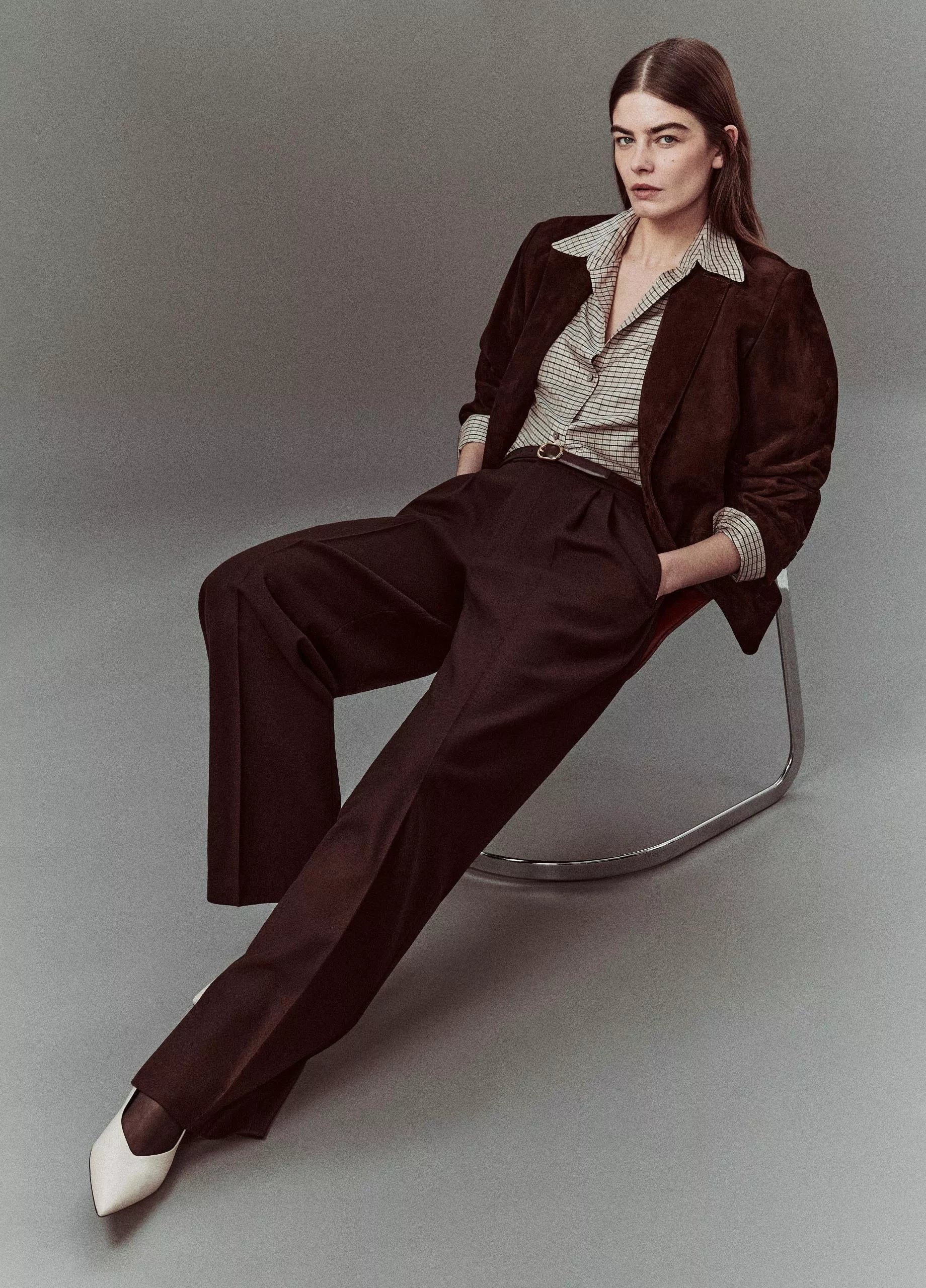 Vince Chocolate Suede Blazer