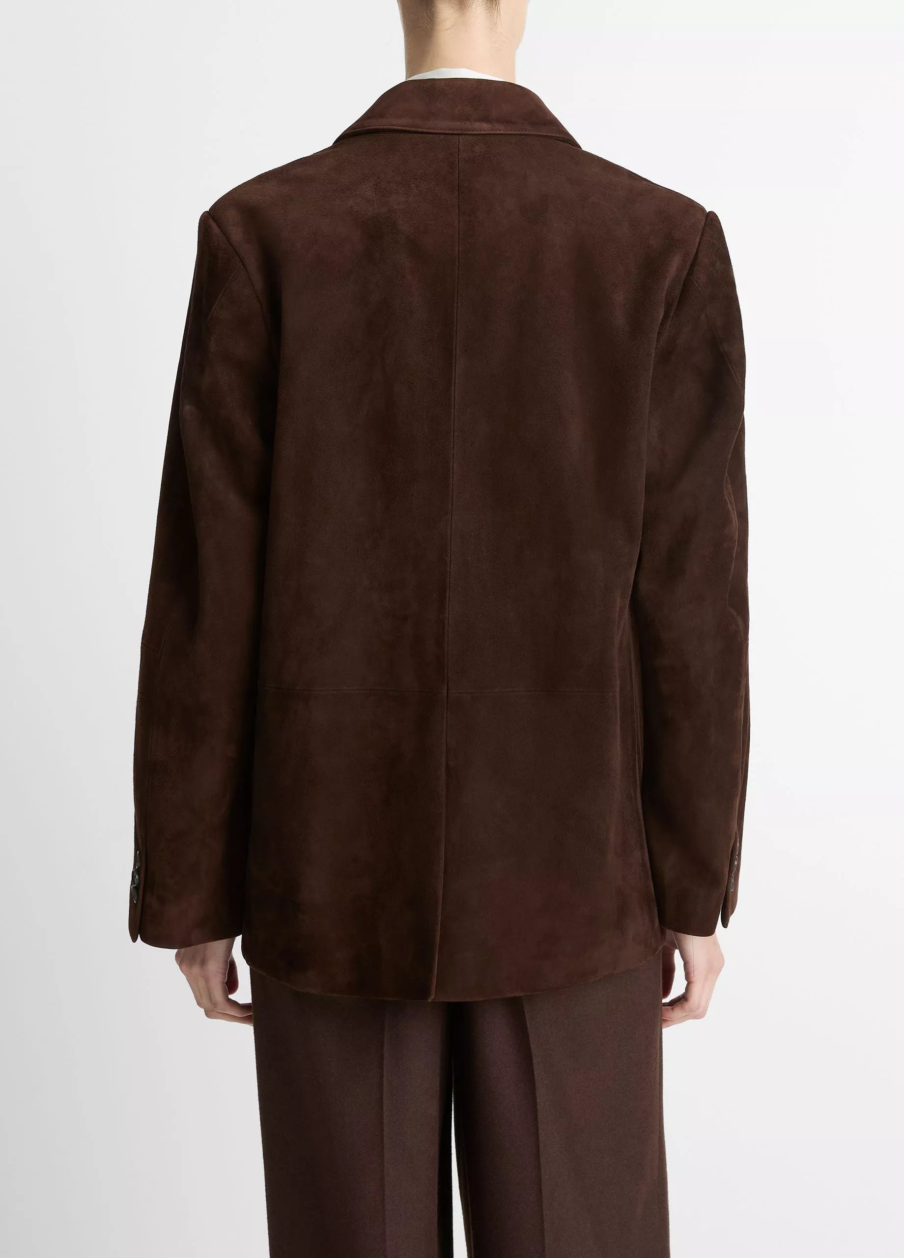 Vince Chocolate Suede Blazer