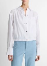 Vince White Summer Shirt Jacket