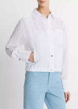 Vince White Summer Shirt Jacket