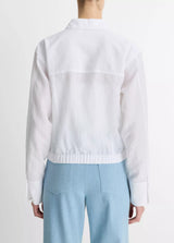 Vince White Summer Shirt Jacket