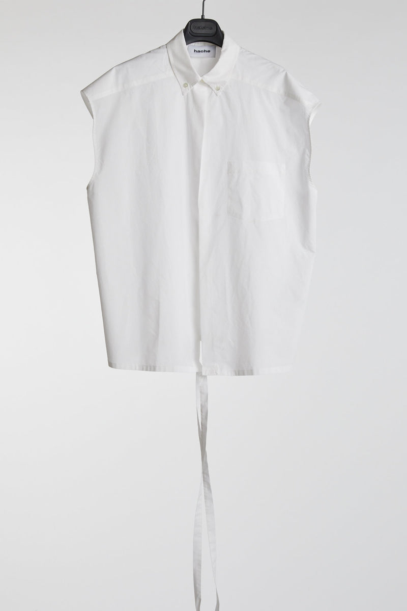 Hache White Us Sleeveless Shirt