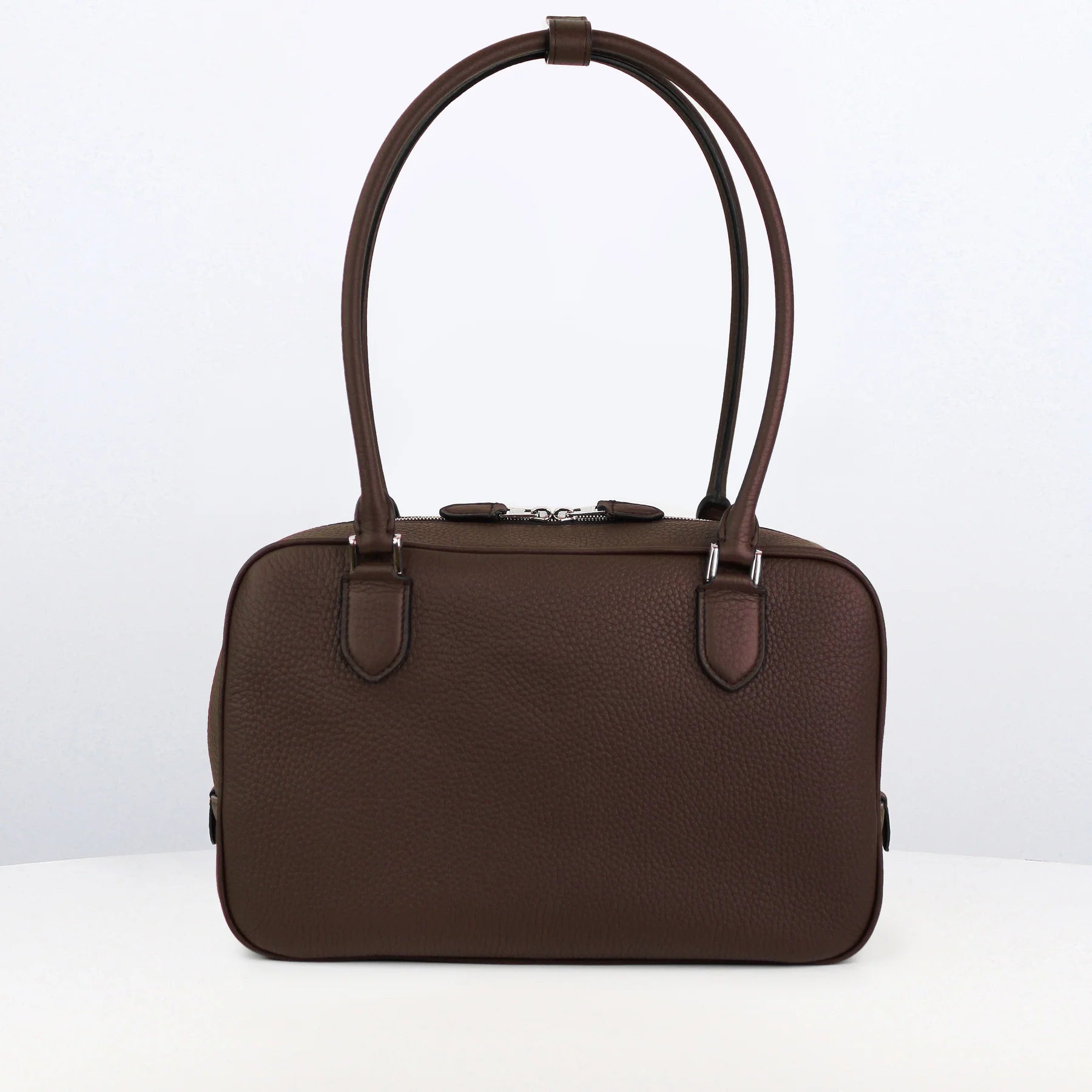 Boston Leather Bag Tuileries PM | Prune