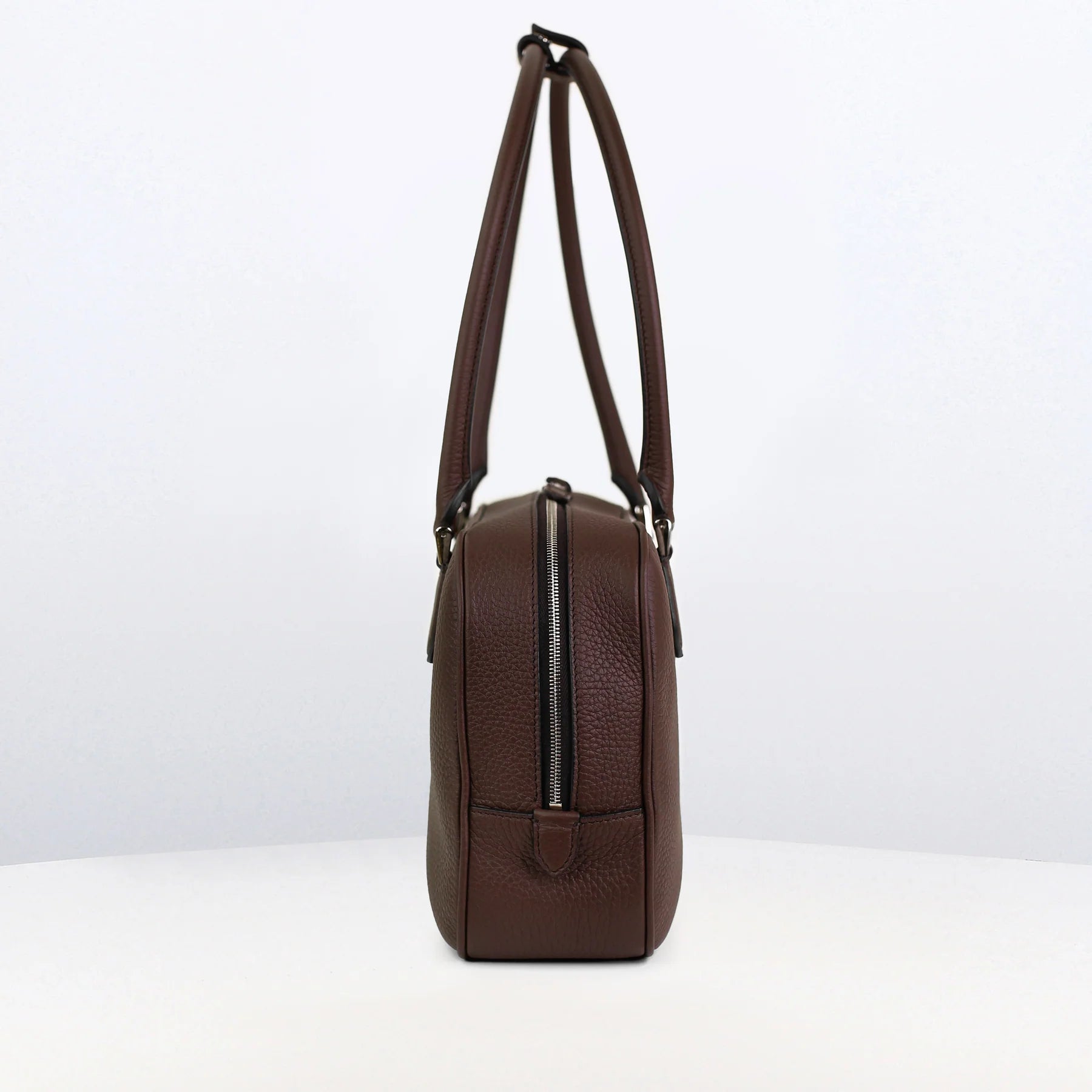 Boston Leather Bag Tuileries PM | Prune