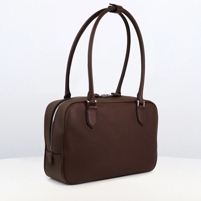 Boston Leather Bag Tuileries PM Prune