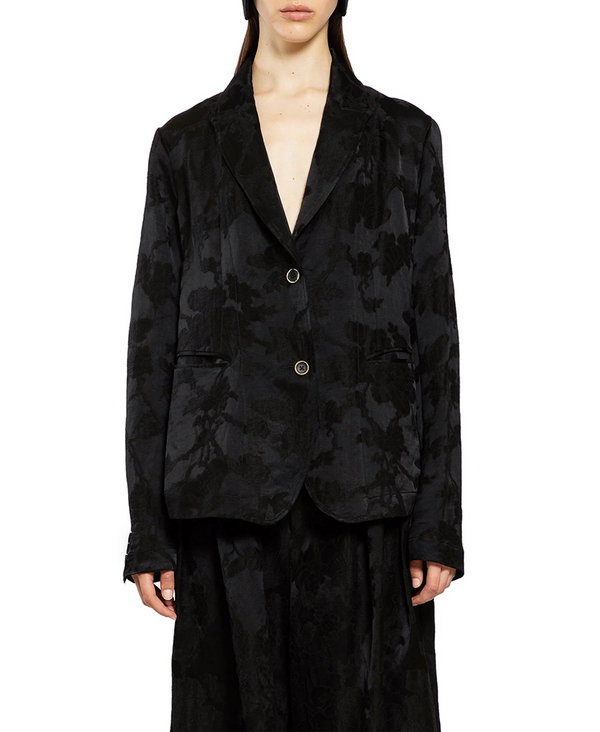 Uma Wang Black Jacquard Kenzie Jacket