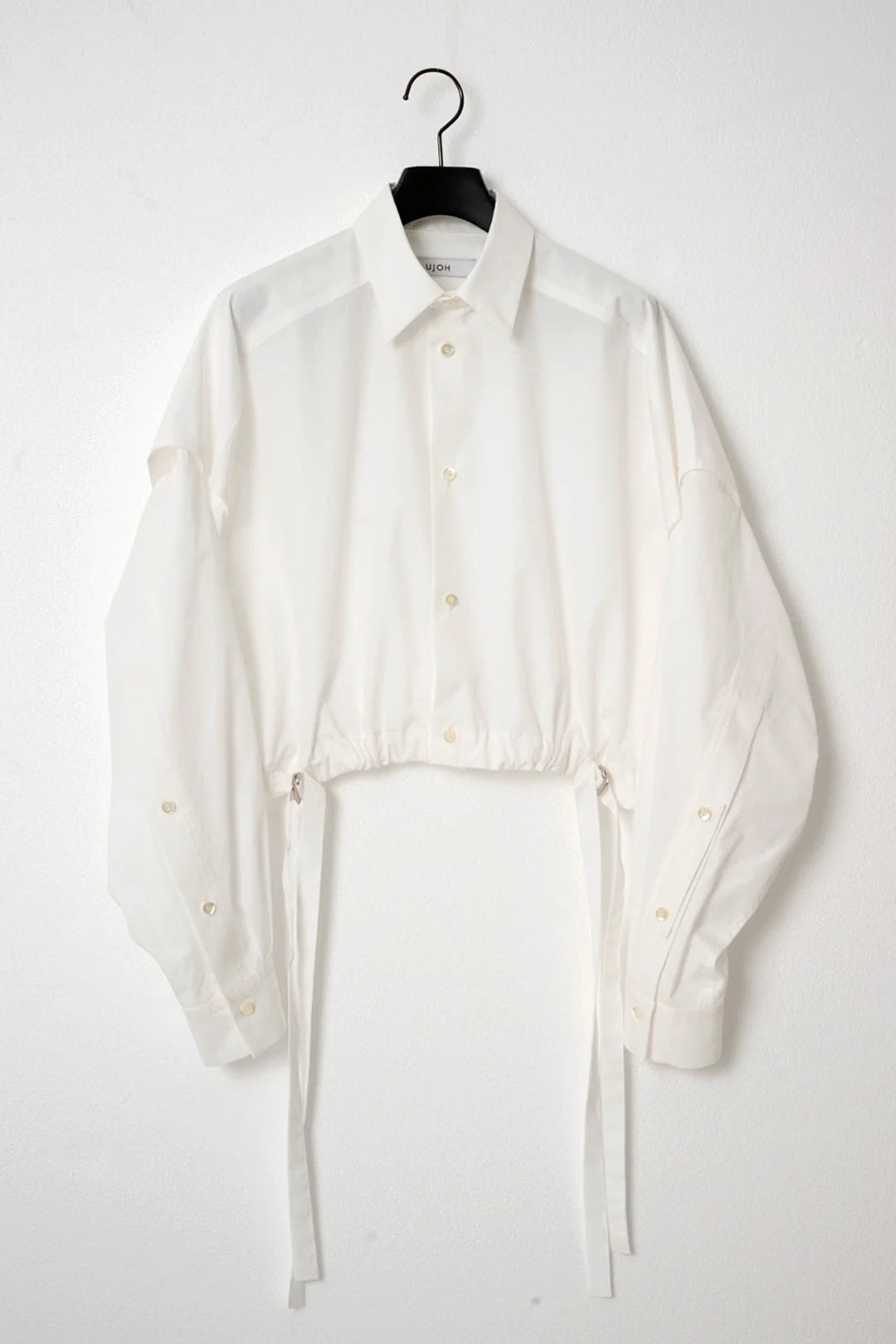 UJOH Cropped Shirt/ Double Belted Hem