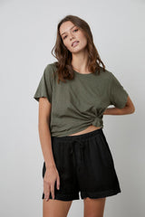 Velvet Tammy Linen Shorts (colours)