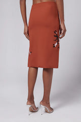 Des Phemmes Bronze Embellished Skirt