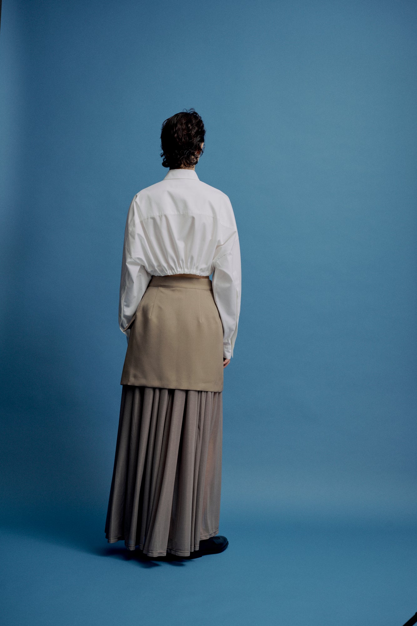 UJOH Cropped Shirt/ Drawstring Hem