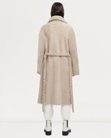 HiSO Zira Black Beige Shearling Coat