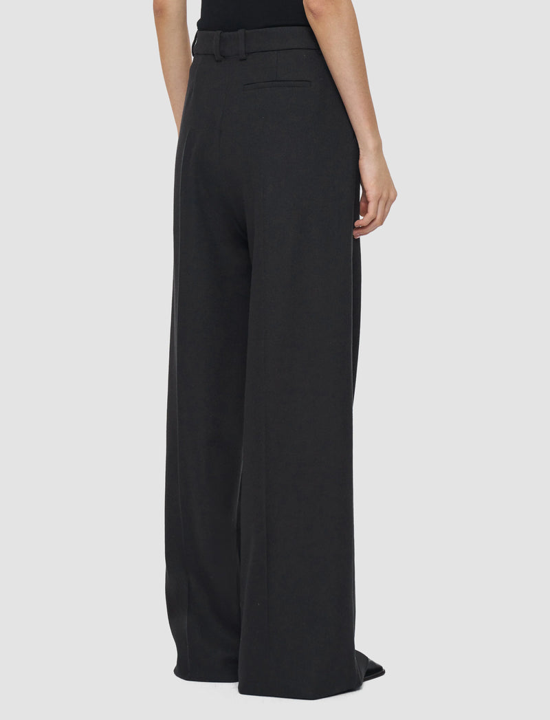 Joseph Alana Flannel Trousers Dark Smoke