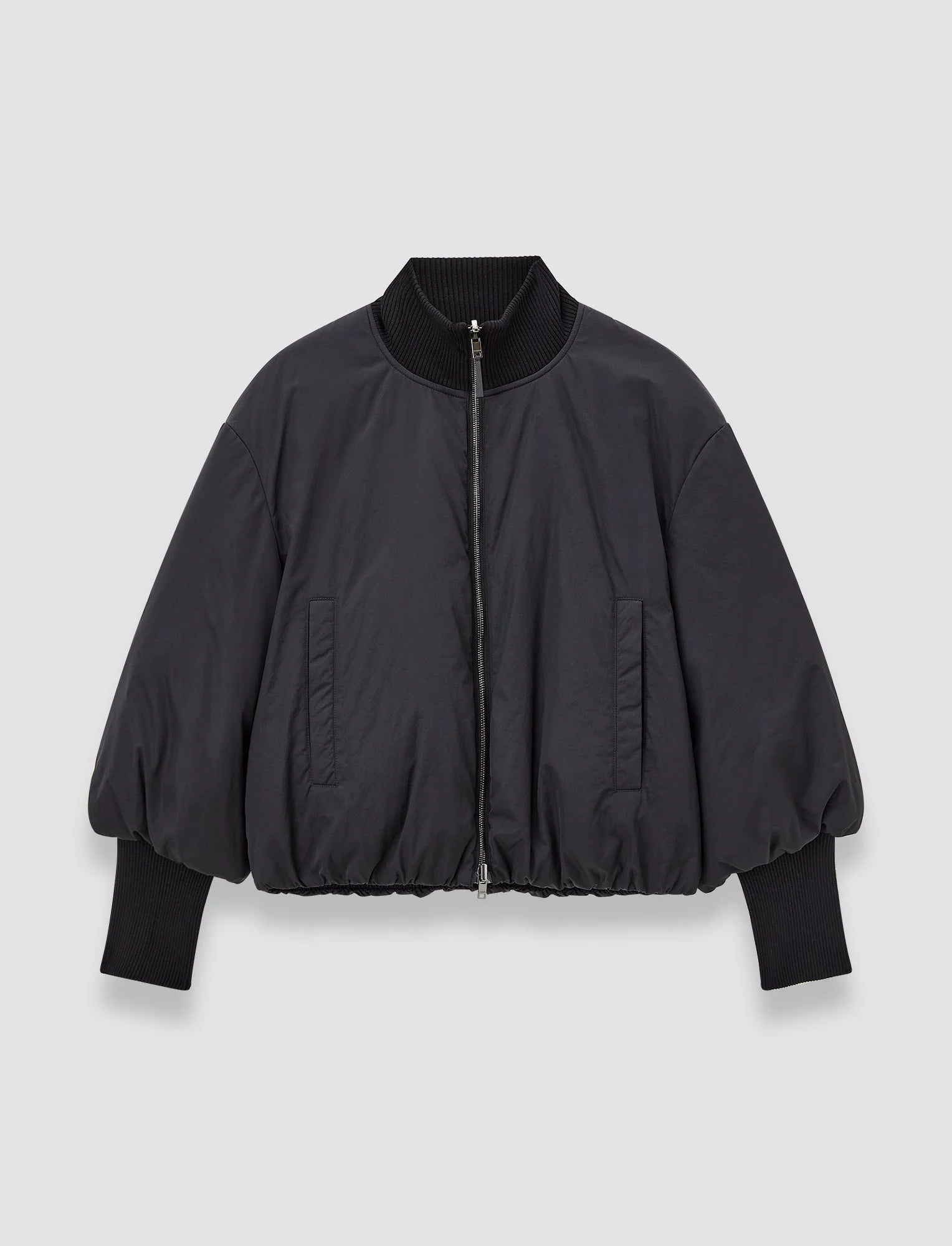 Joseph Bart Black Padded Bomber Jacket