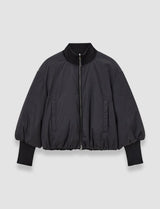 Joseph Bart Black Padded Bomber Jacket