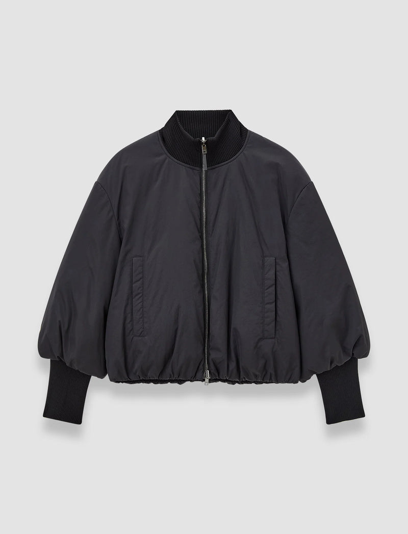 Joseph Bart Black Padded Bomber Jacket