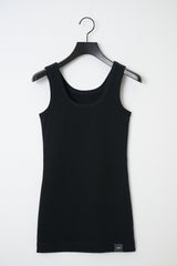 UJOH Japanese Cotton Black Tank Top