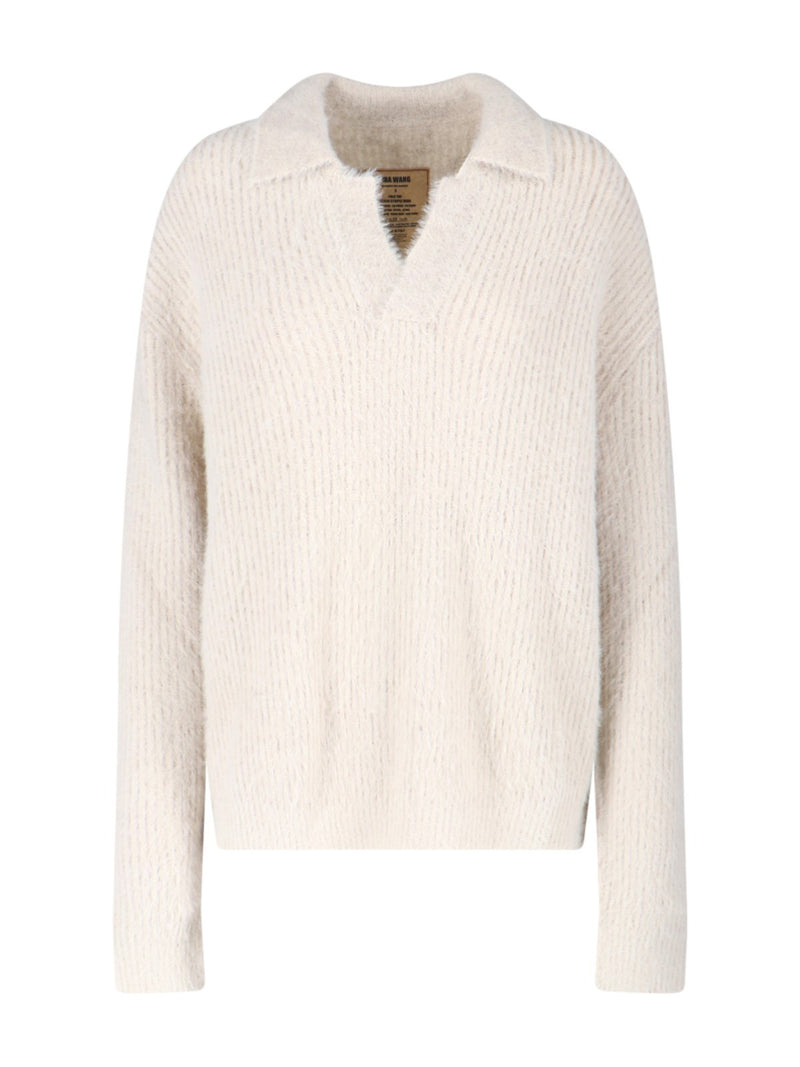 Uma Wang Polo Sweater Off White