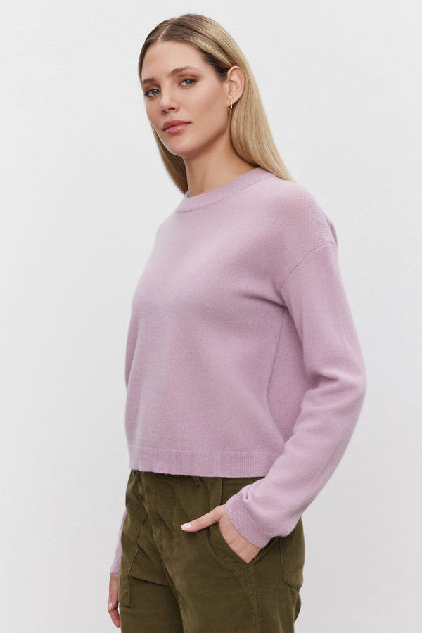 Velvet Brooklyn Cashmere Sweater Mauve