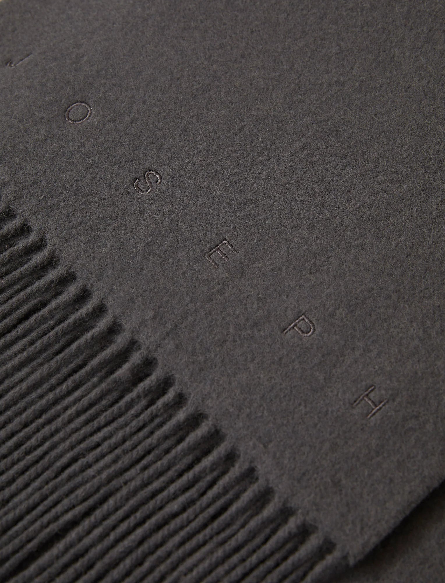 Joseph Cecile Wool Scarf Smoke