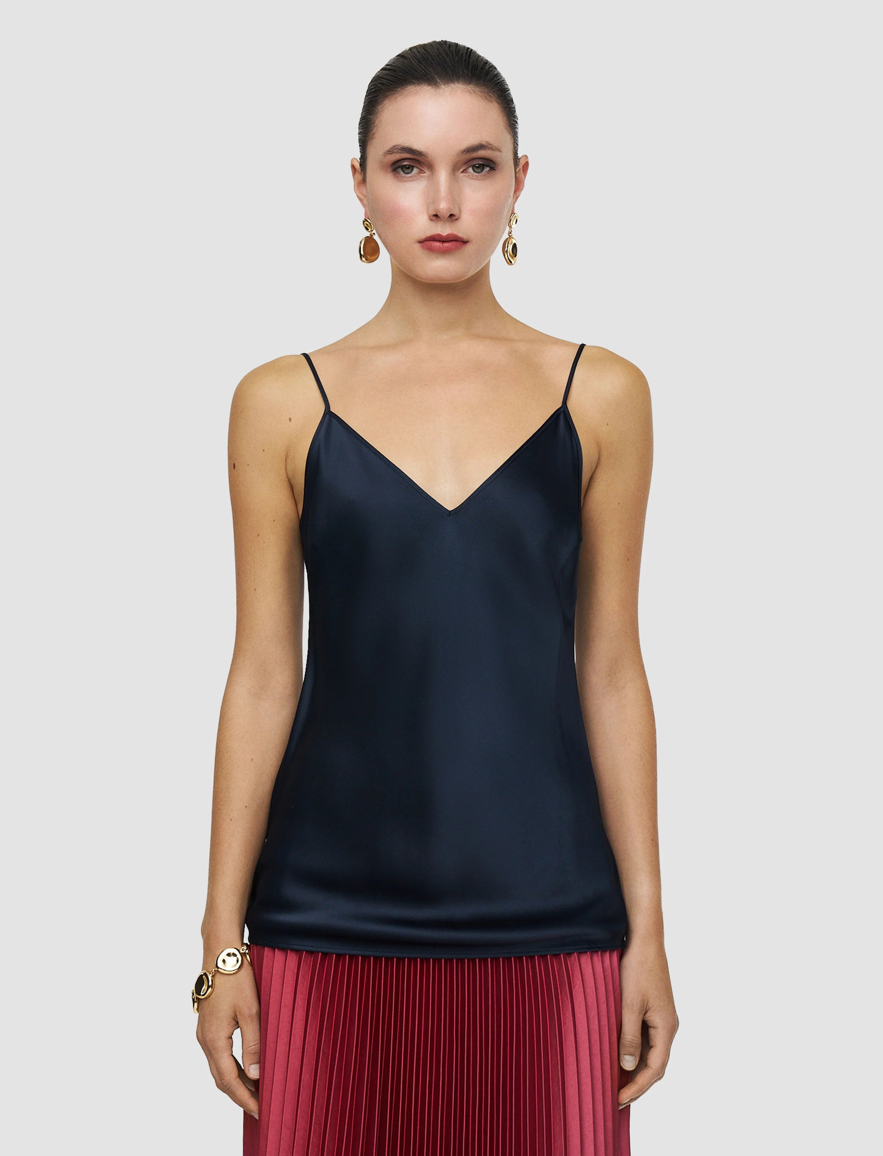 Joseph Clea Silk Satin Cami | Indigo