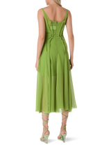Act No. 1 Georgette Leaf Green Dress