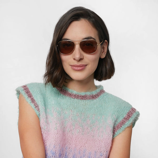 Cooper Gold Aviator Sunglasses