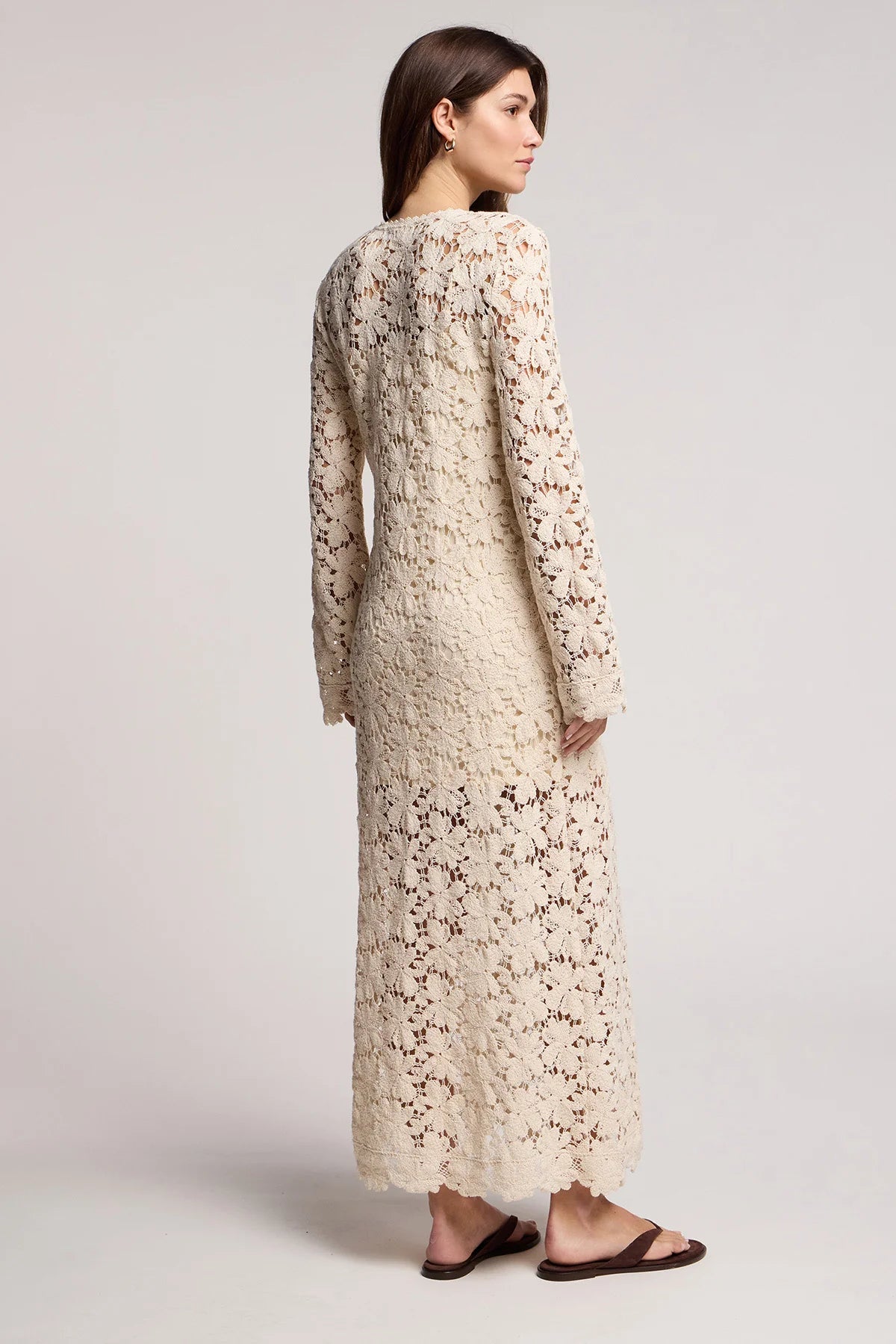 Velvet Jovie Cotton Lace Dress | Oat