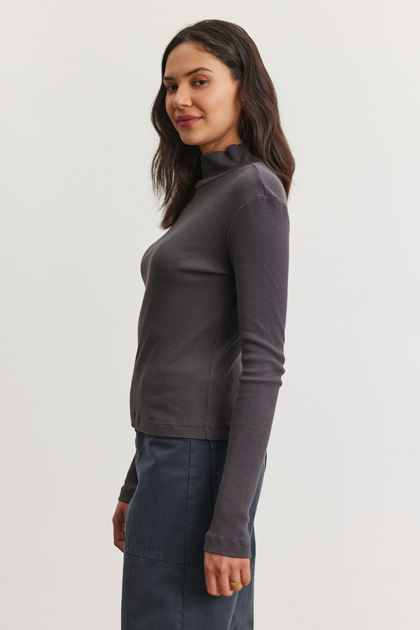 Velvet Adrian Cotton Mockneck Armor