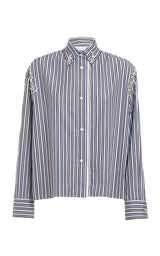 Des Phemmes Striped Embellished Shirt
