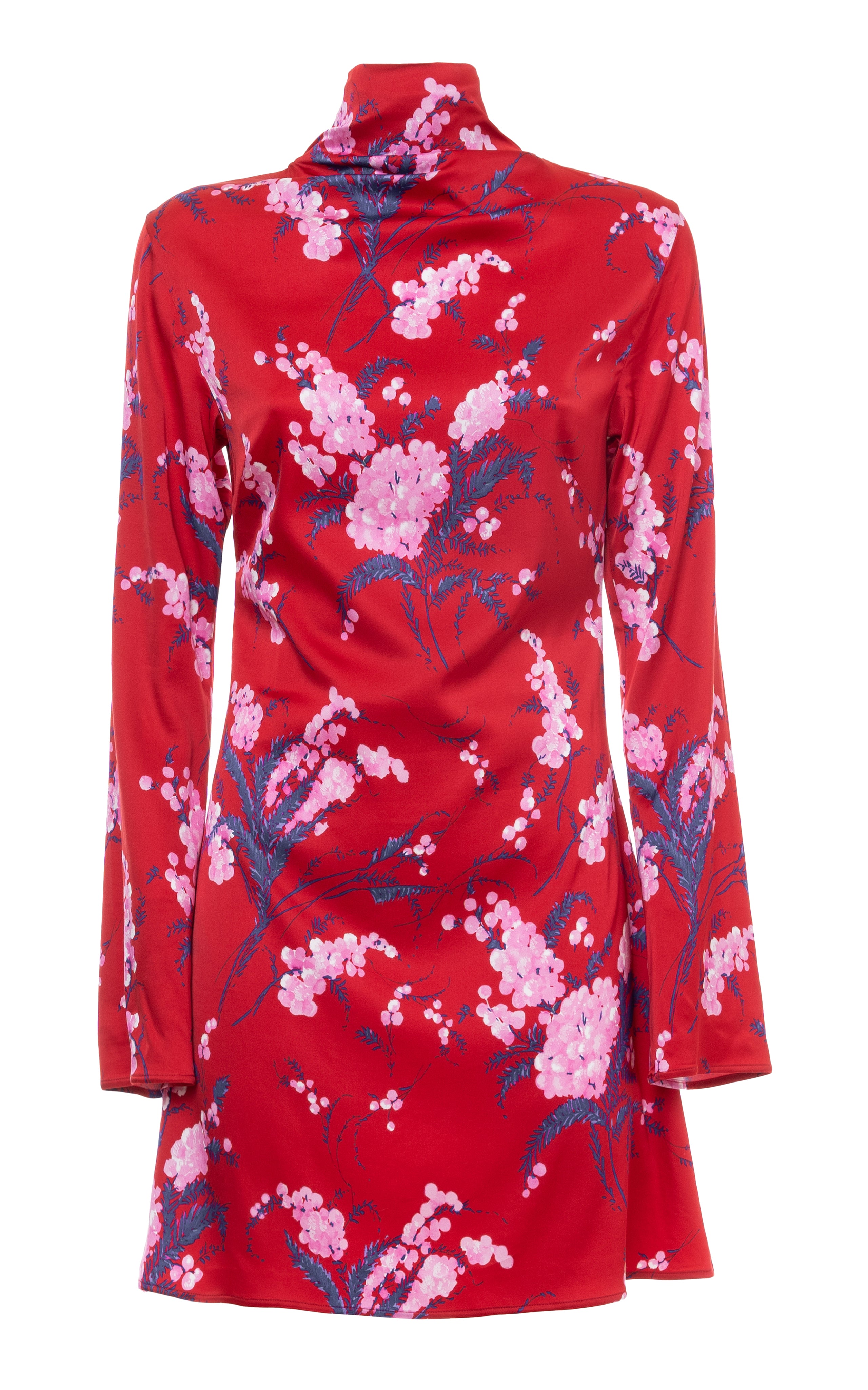 Des Phemmes Printed Mini Dress/ Scarf Rose