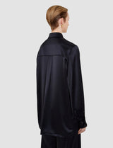 Joseph Dieu Double Satin Blouse | Black