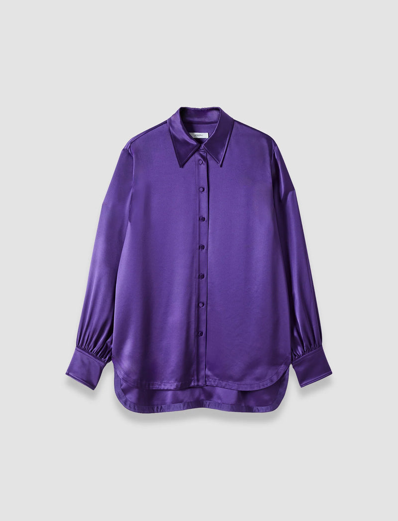 Joseph Dieu Double Satin Blouse | Violet