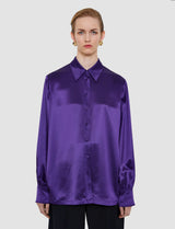 Joseph Dieu Double Satin Blouse | Violet