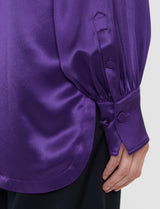 Joseph Dieu Double Satin Blouse | Violet