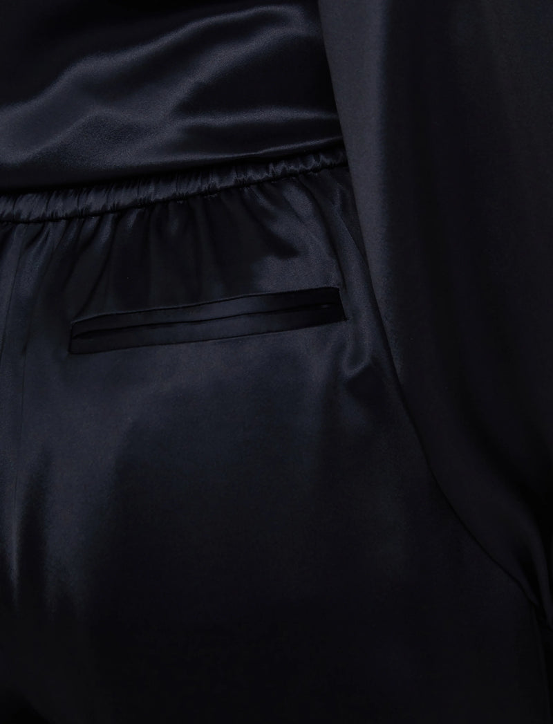 Joseph Dijon Double Satin Trousers | Black
