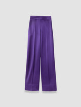 Joseph Dijon Double Satin Trousers | Violet