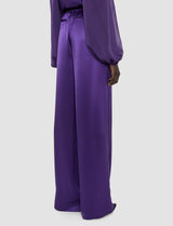 Joseph Dijon Double Satin Trousers | Violet