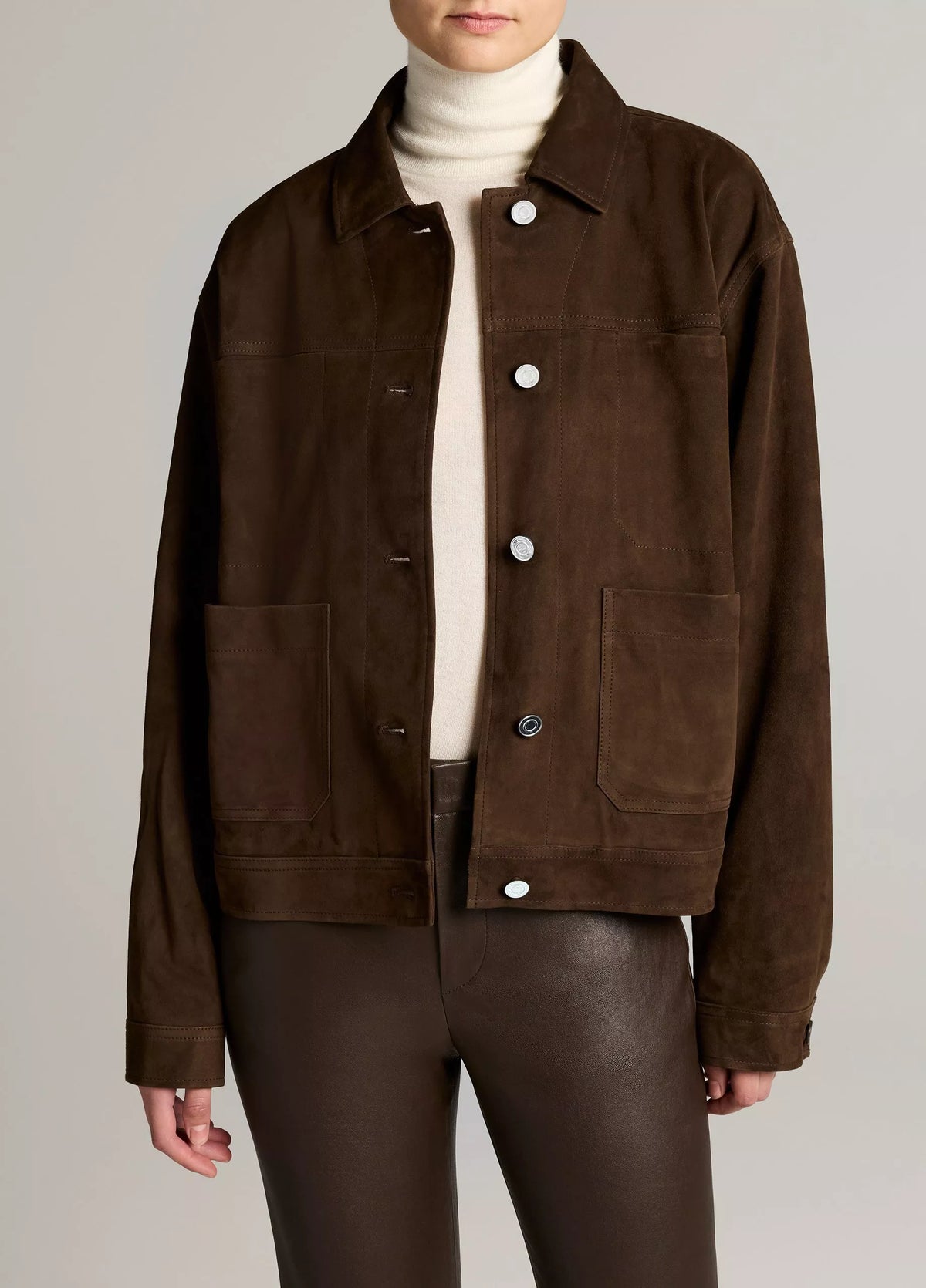Vince Suede Trucker Jacket | Pinewood