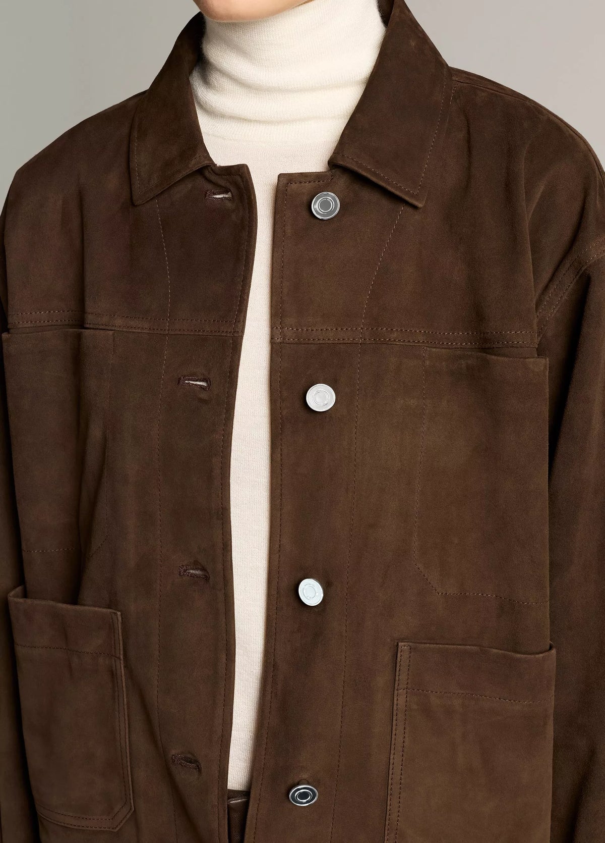 Vince Suede Trucker Jacket | Pinewood
