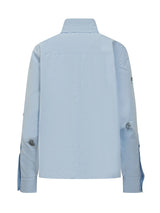 Des Phemmes Blue Embellished Shirt