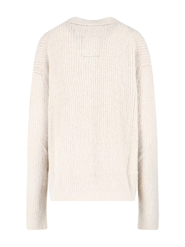Uma Wang Polo Sweater Off White