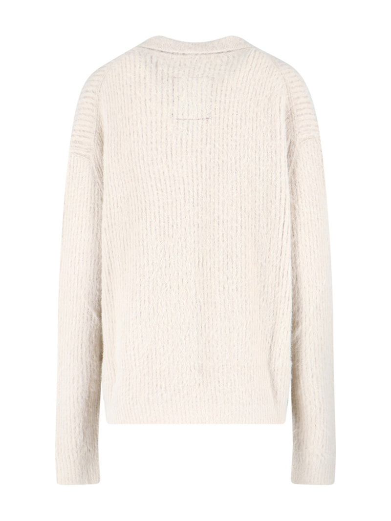 Uma Wang Polo Sweater Off White