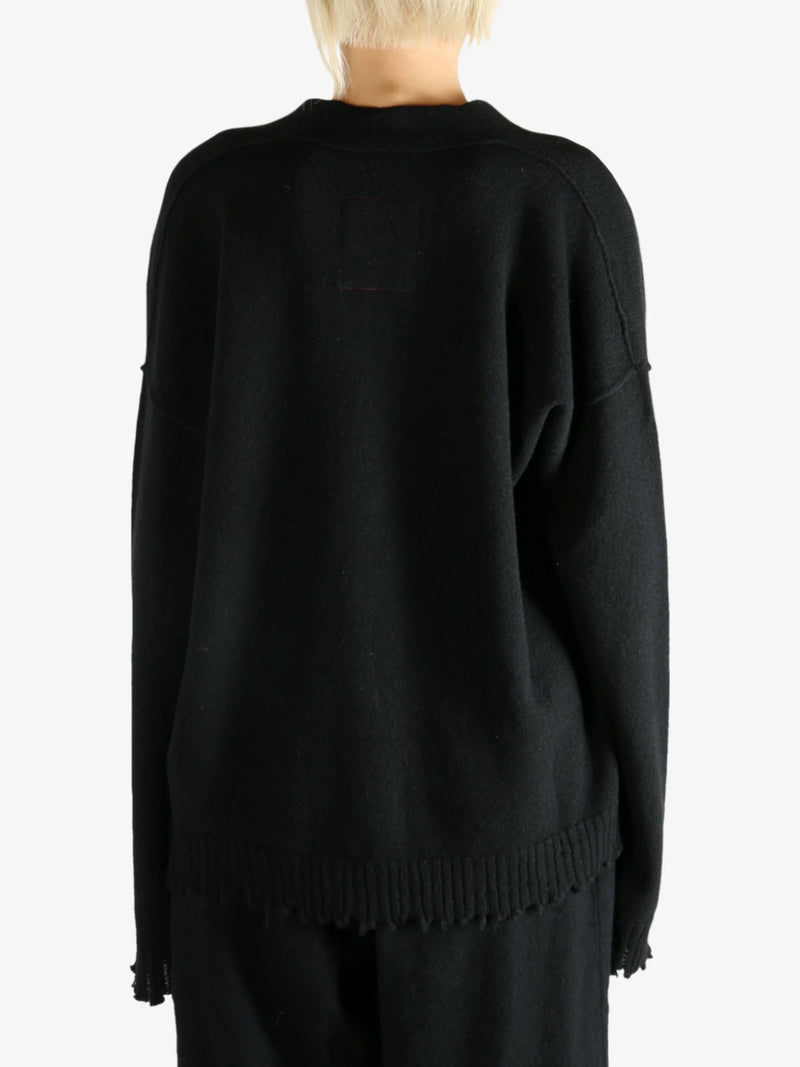 Uma Wang Cashmere Over Cardigan Black