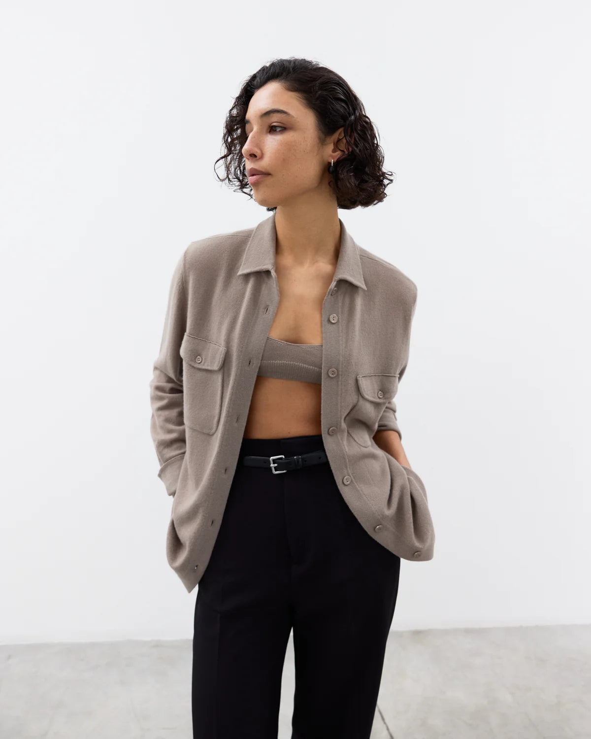 ELY ELY Marie Cashmere Jacket | Fungi