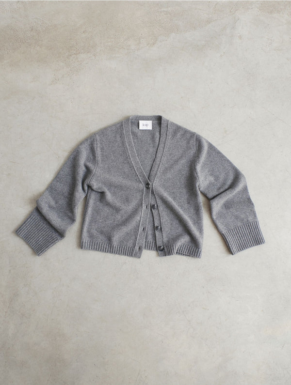 Leap Berta Relaxed Cashmere Cardigan Grey