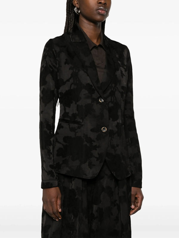 Uma Wang Black Jacquard Kenzie Jacket