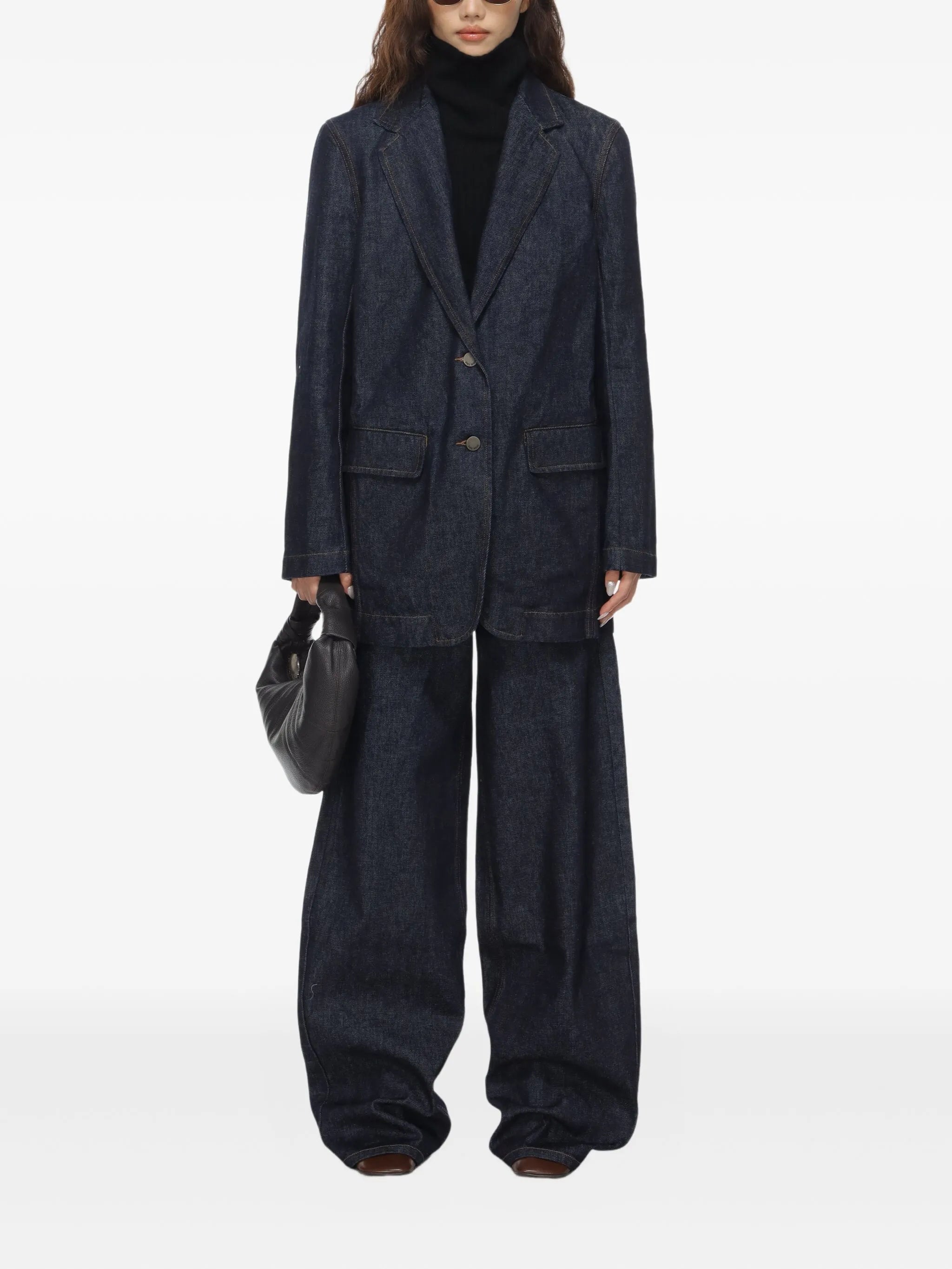 Uma Wang Blue Denim Phyllis Pants