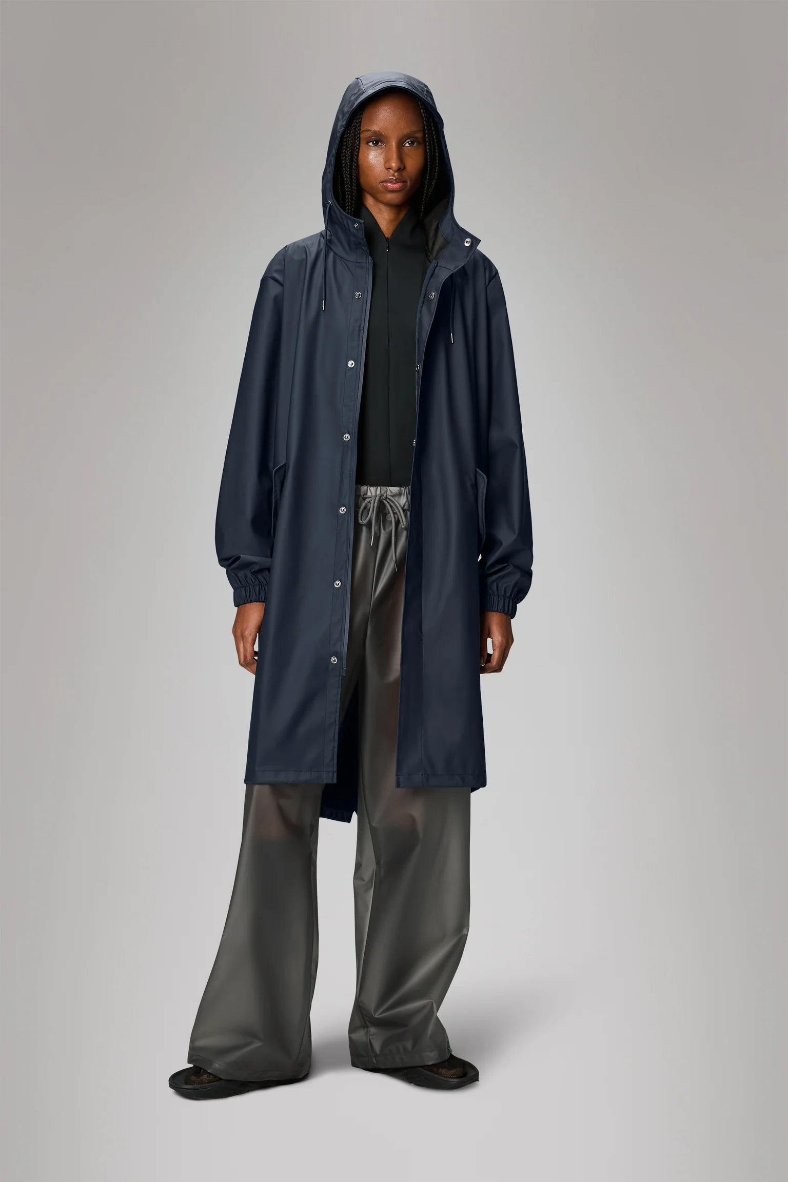 Rains Fishtail Jacket Navy