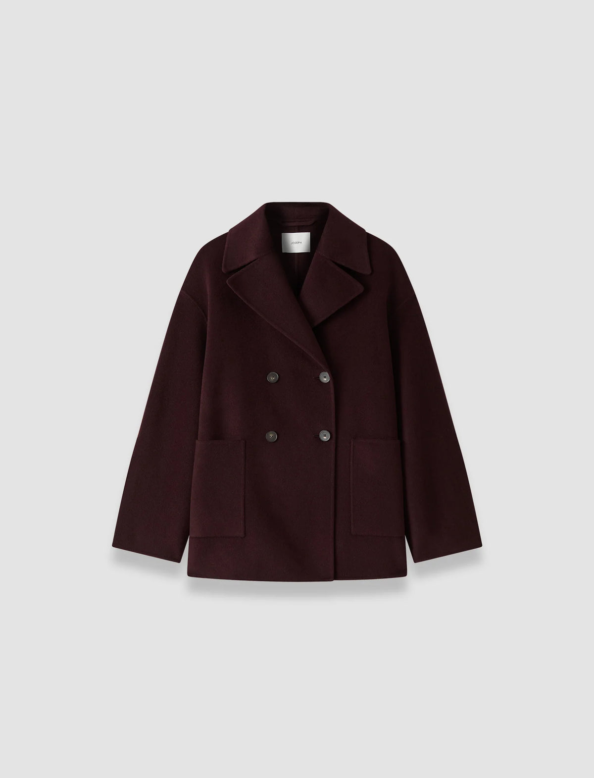 JOSEPH Flavia Double Face Cashmere Jacket | Mahogany